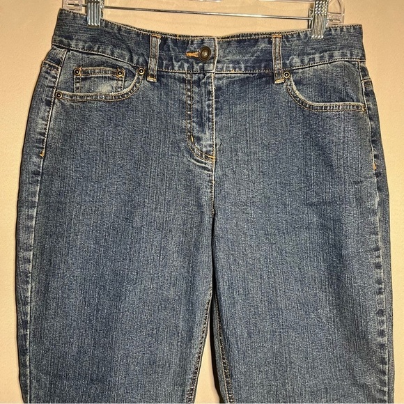 Vintage Tapemeasure Size 10 Straight Leg Blue Denim High Rise Jeans - Picture 3 of 14